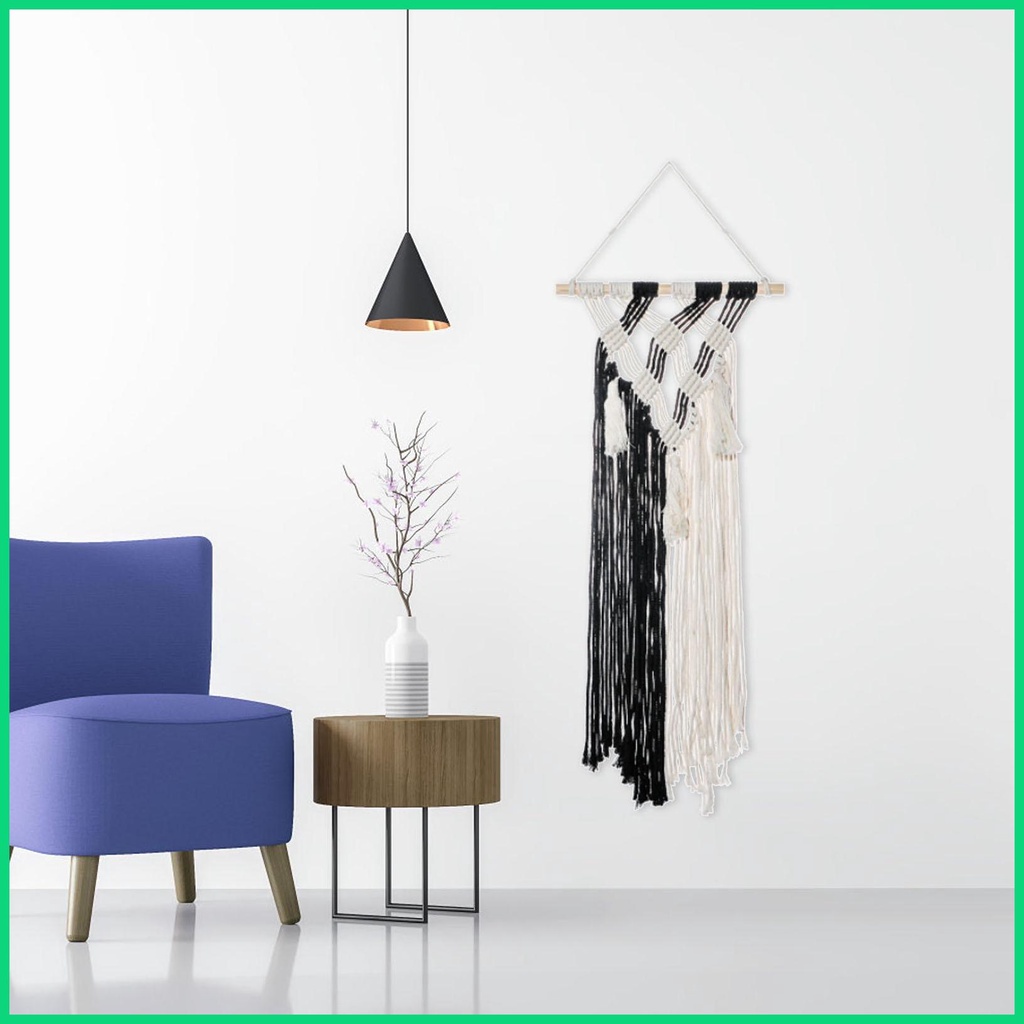Thảm Dệt Nghệ Thuật Handmade Treo Tường Trang Trí Phong Cách Boho Macrame