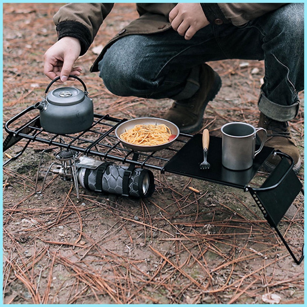 Giá Đỡ Bếp Lò Mini Di Động Có Thể Điều Chỉnh Chiều Cao Tiện Dụng Mang Theo Du Lịch Cắm Trại