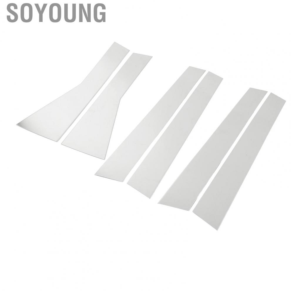Soyoung Car B Pillar Panel Molding  Car Center Pillar Trim Lasting Durability Solid Scratch Resistant  for Car