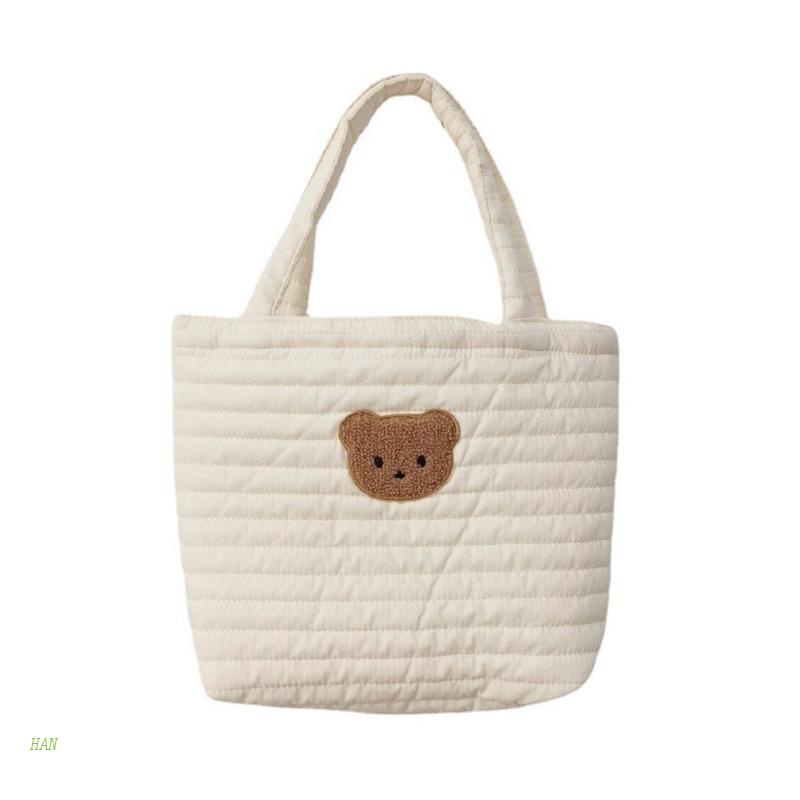 Túi Đựng Tã Lót Em Bé Hình Gấu Hoạt Hình Tái Sử Dụng Tiện Lợi