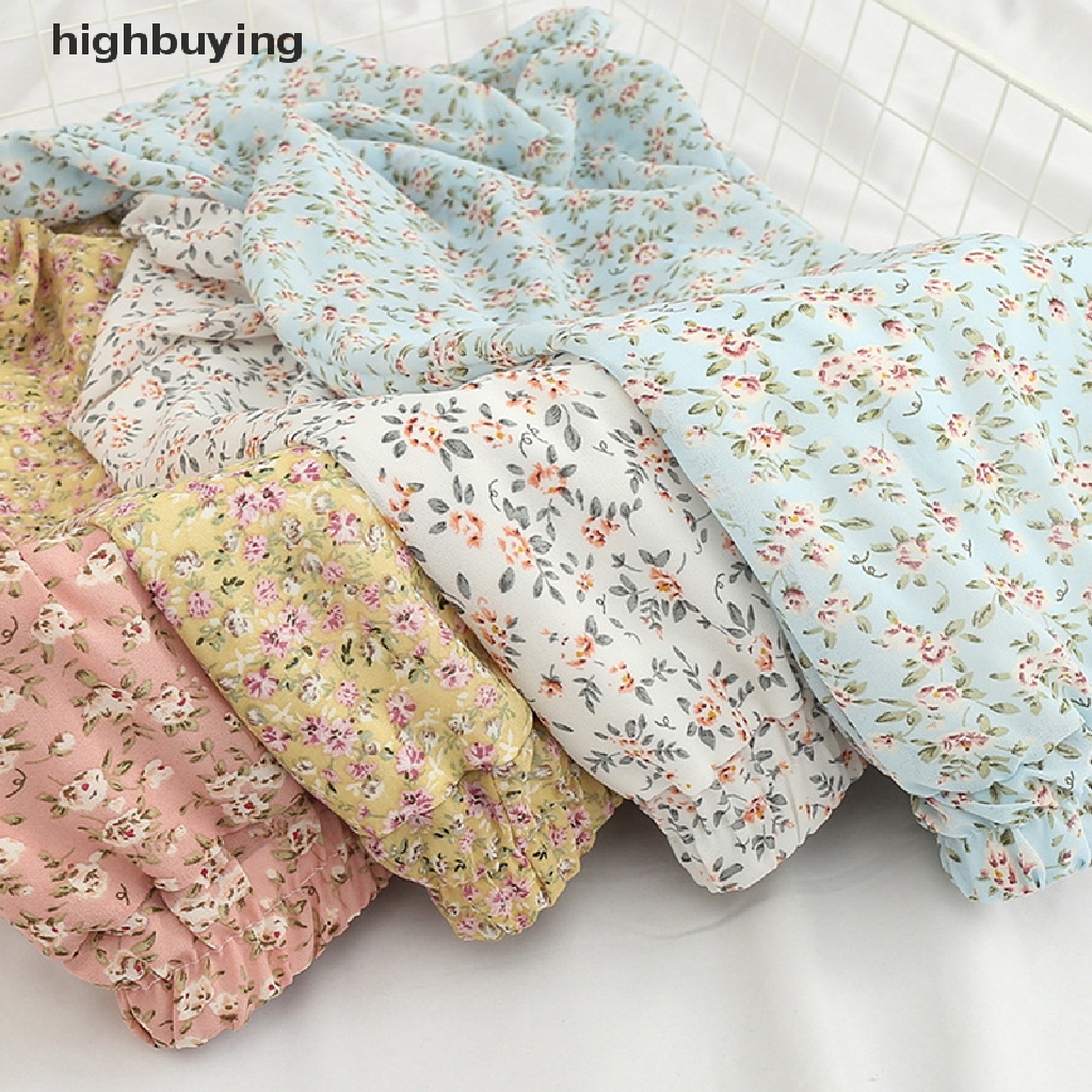 Chân Váy Voan Dài Họa Tiết Hoa Phong Cách Hàn Quốc Thanh Lịch Dành Cho Nữ