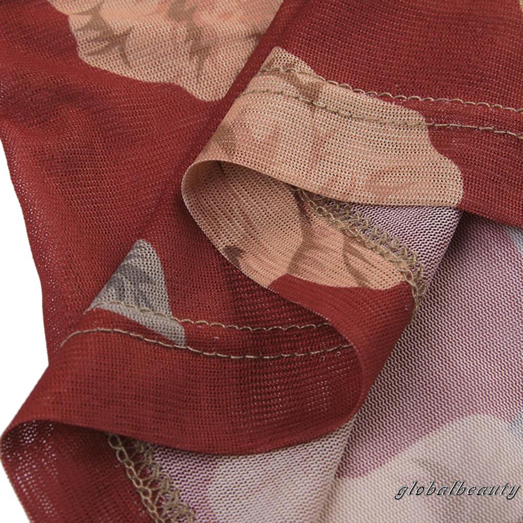 Áo Lưới Hai Dây Không Tay In Hoa Phong Cách Cổ Điển Dành Cho Nữ