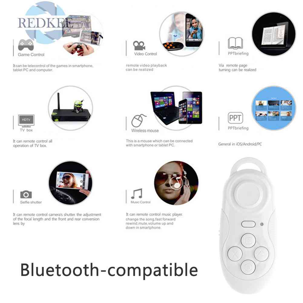 Điều Khiển Từ Xa VR Video Selfie Ebook PPT Sạc Lại Được