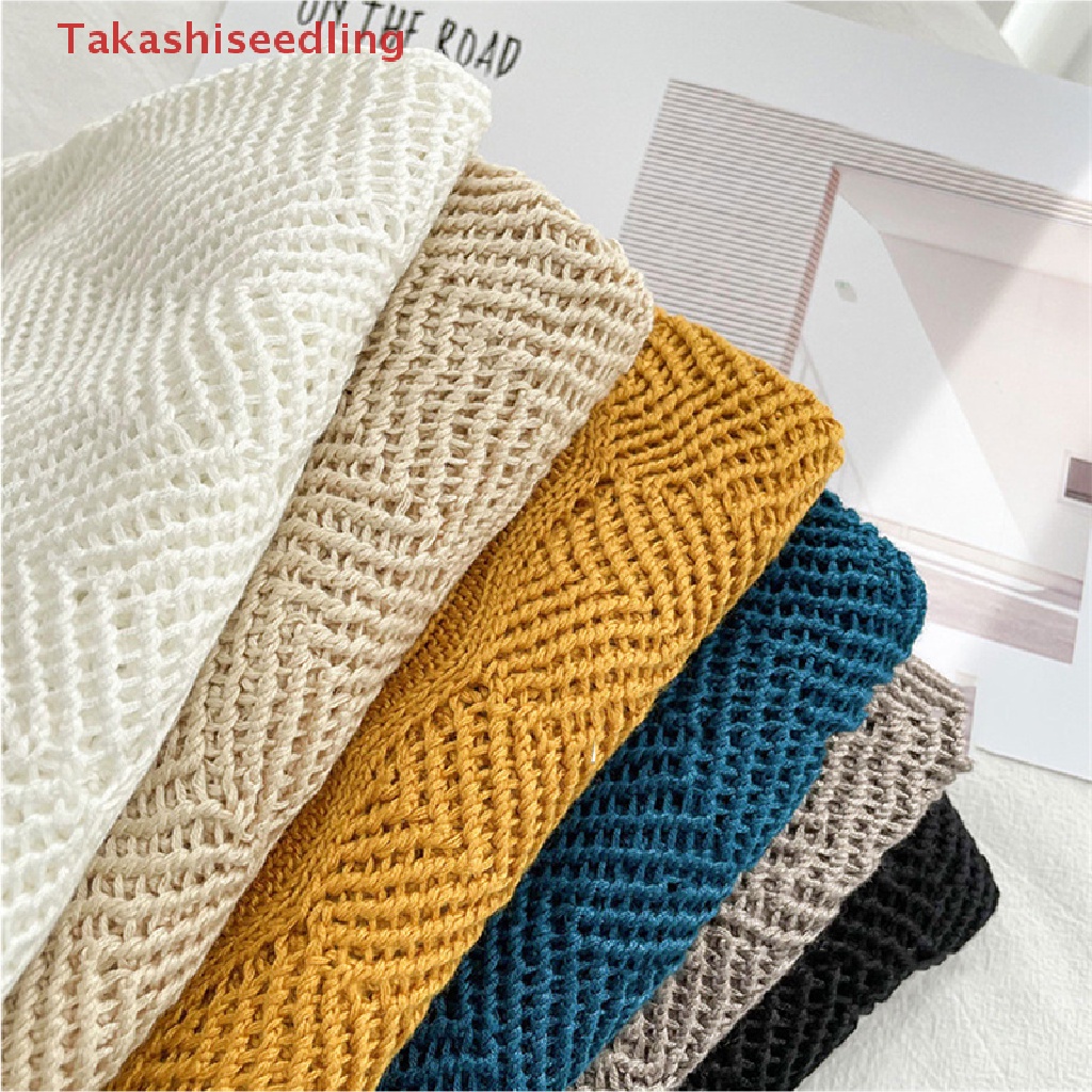 (Takashiseedling) Khăn Choàng Cổ Giả Khăn Quàng Cổ Nhỏ Màu Trơn Giữ Ấm Mùa Đông Cho Nữ