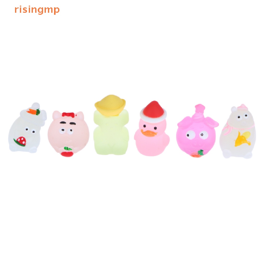 Set 10 Phụ Kiện Làm Trang Sức DIY Hình Động Vật Hoạt Hình Phát Sáng Đáng Yêu