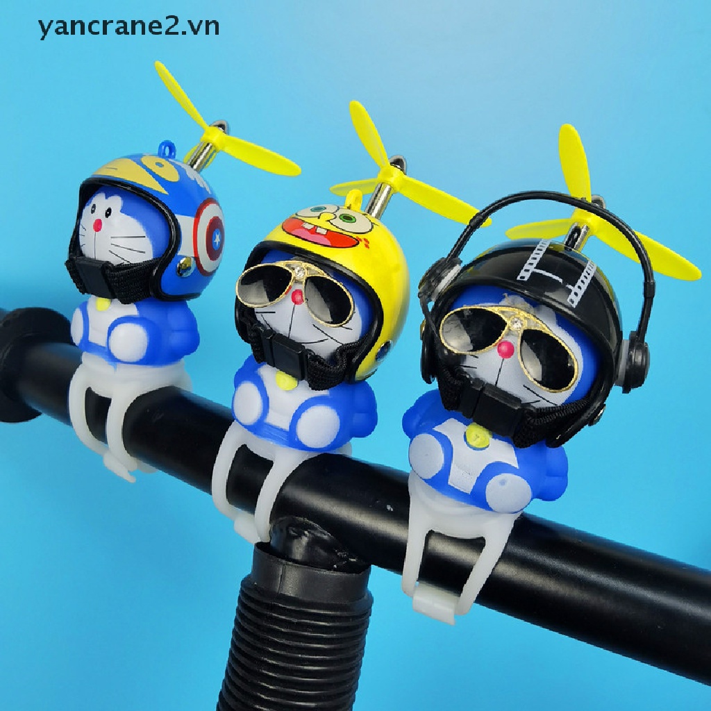 Bộ Cánh Quạt Trang Trí Xe Hơi / Mũ Bảo Hiểm Hình Mèo Xanh Dương YAN2 {yancrane2.vn}