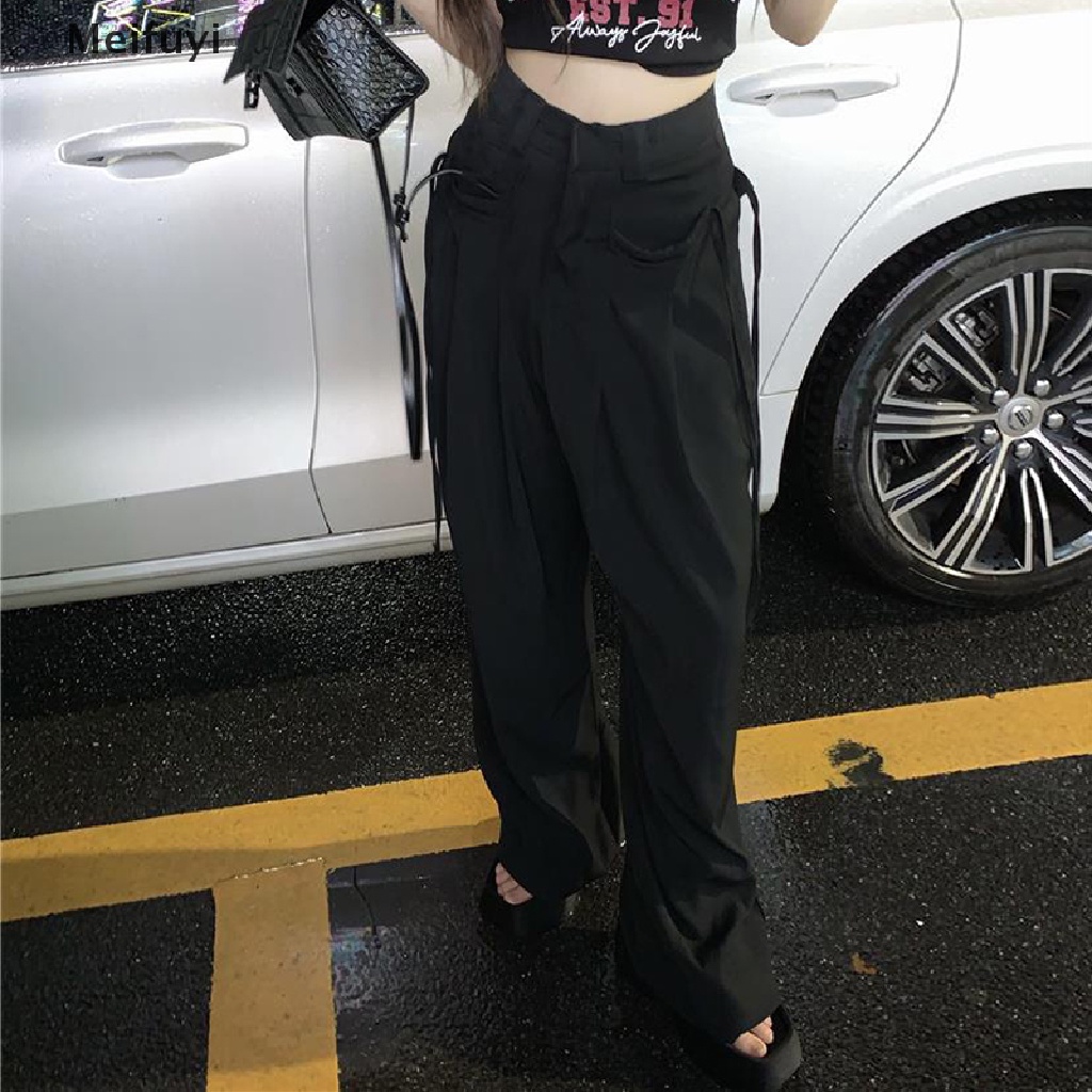 Quần Baggy Y2k Phối Túi Phong Cách Vintage Mỹ