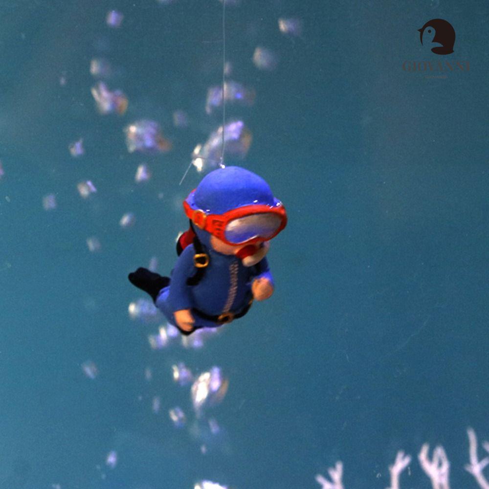 Đồ trang trí Thợ Lặn Mini Bằng Nhựa Dùng Trang Trí Bể Cá