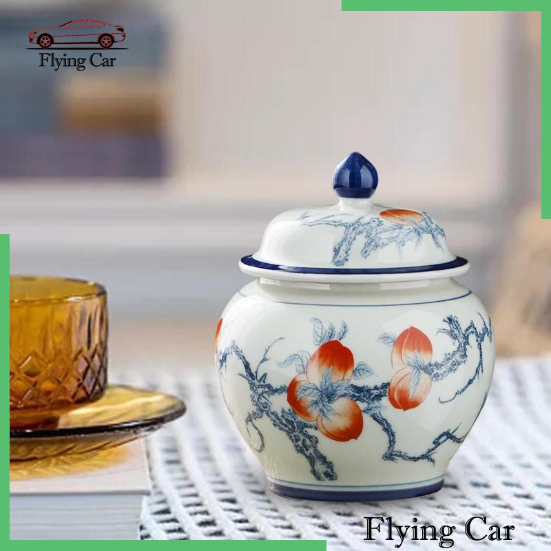 Hũ Sứ Đựng Gừng 13.3x16cm Có Nắp Đậy Tiện Dụng