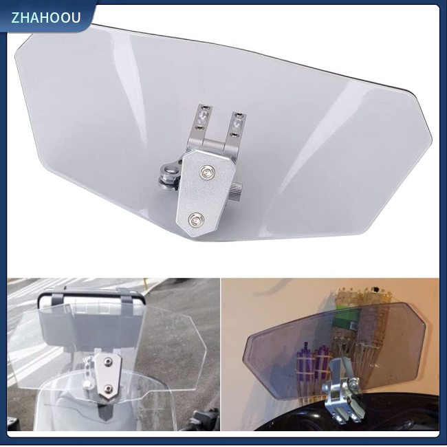 ☃Nhà Cửa☃ Kính Chắn Gió Nối Dài Có Thể Điều Chỉnh Chiều Cao Kèm Giá Đỡ Dành Cho Xe Mô Tô