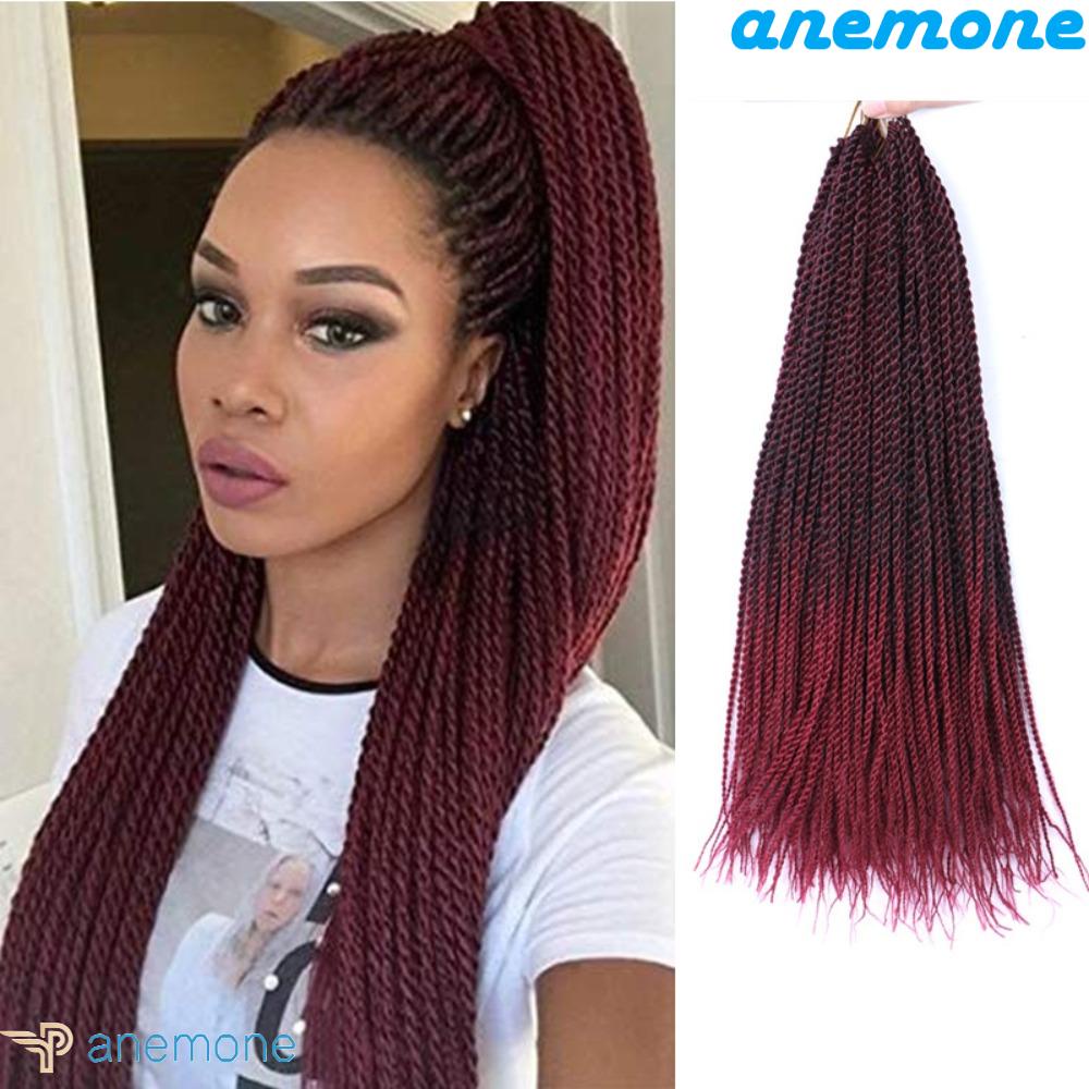 Bộ 30 Lọn Tóc Giả Bằng Sợi Tổng Hợp Mềm Mại Kháng Nhiệt Màu Đen Cho Nữ