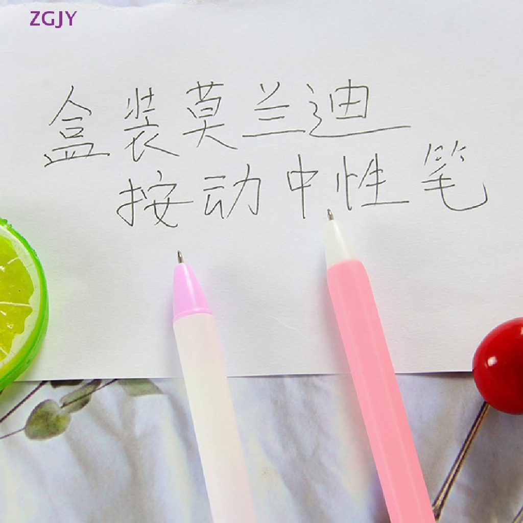 Set 6 Bút Bi Mực Đen Ngòi 0.5mm Dễ Thương Mới