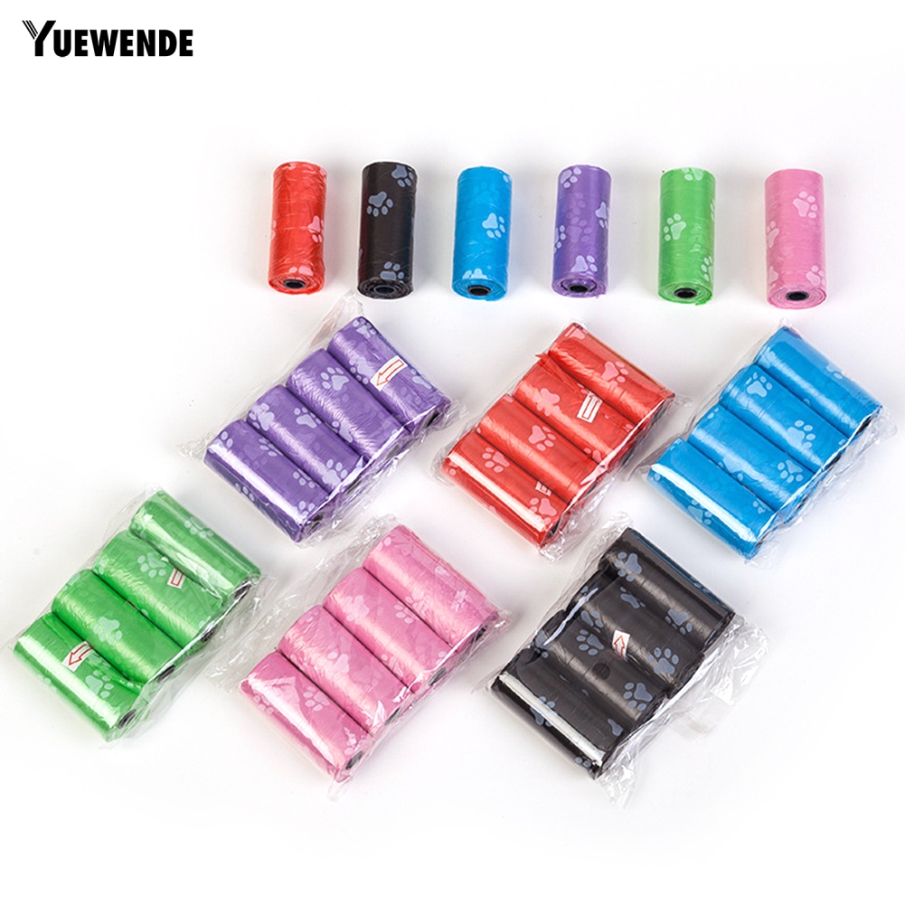 Set 2 / 30 Túi Đựng Chất Thải Hình Dấu Chân Cún Tiện Dụng