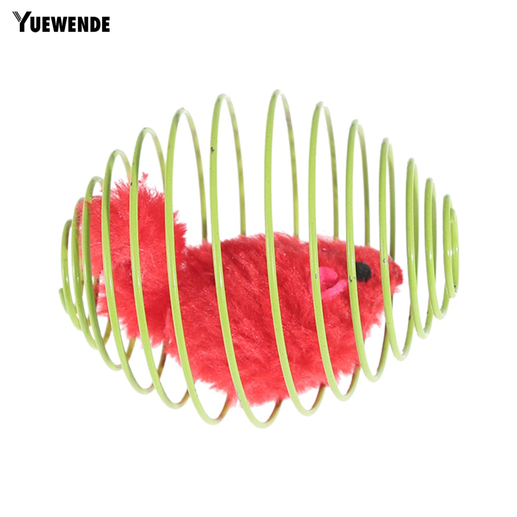 Lồng Đồ Chơi Hình Chuột Lò Xo Chống Cắn Dành Cho Mèo Cưng