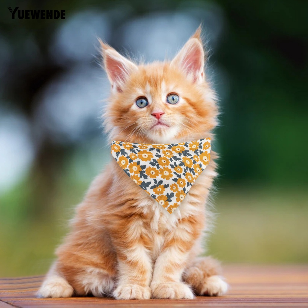 Vòng Cổ Bandana Cắm Trại In Họa Tiết Hoa &amp; Chuông