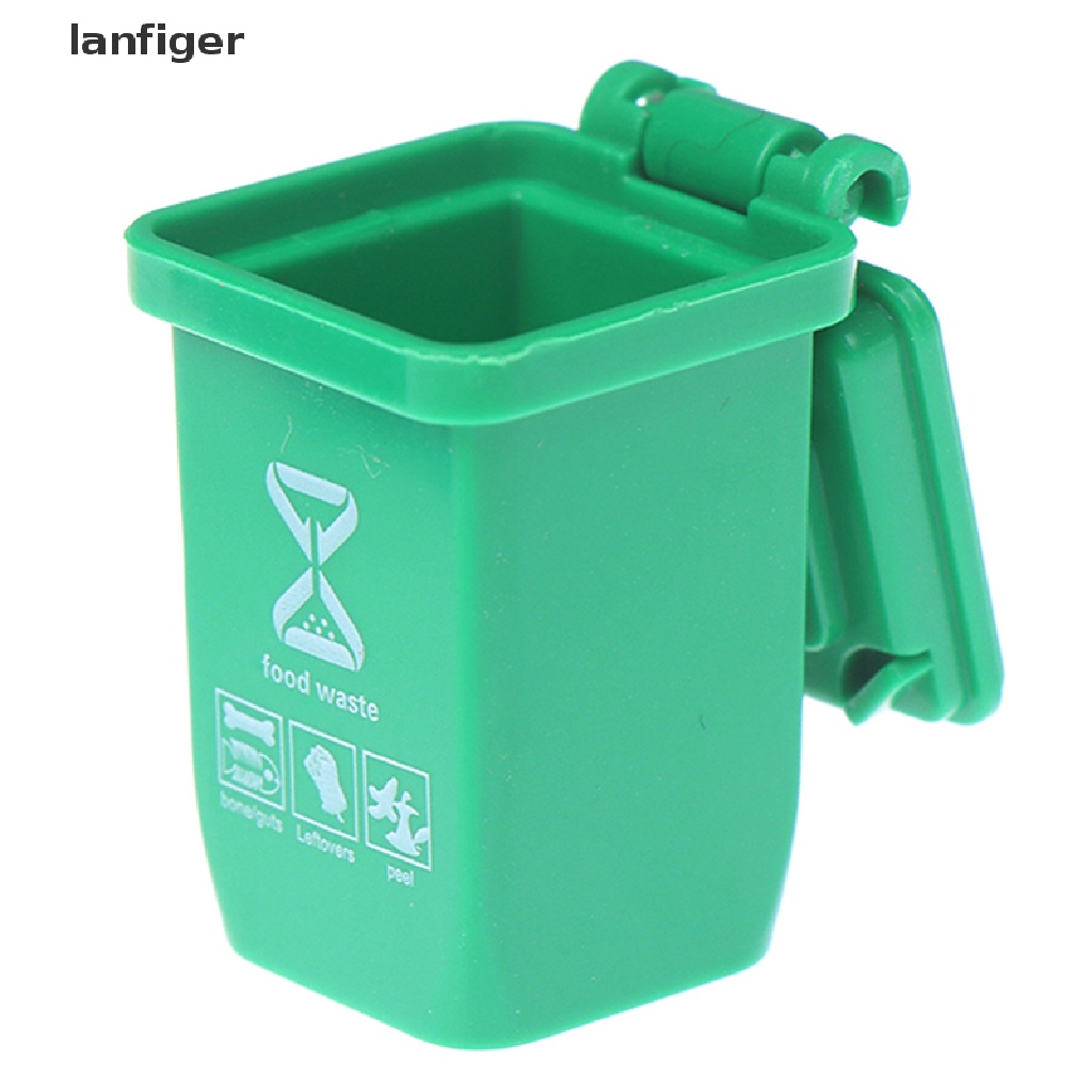 Bộ 5 Thùng Rác Mini Tỉ Lệ 1: 12 Trang Trí Nhà Búp Bê