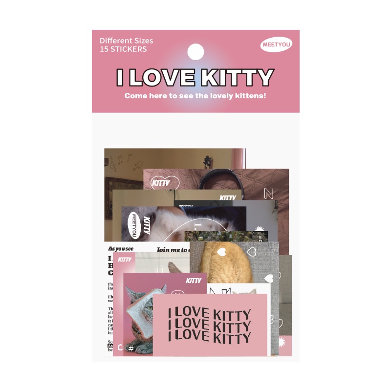 Túi 30 Miếng Dán Cách Nhiệt Họa Tiết Động Vật Dễ Thương Dùng Trang Trí Sổ Tay DIY