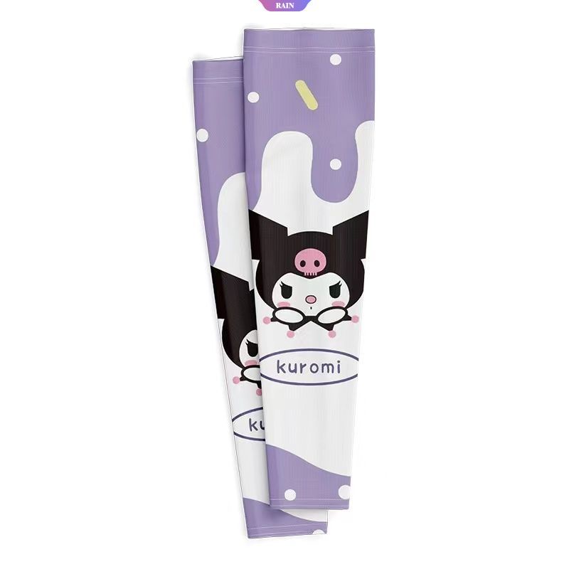 Găng Tay Chống Nắng Bằng Lụa Lạnh Thoáng Khí Họa Tiết Hoạt Hình Sanrio My Melody Cinnamoroll Kuromi Hello Kitty Purin Cho Nữ