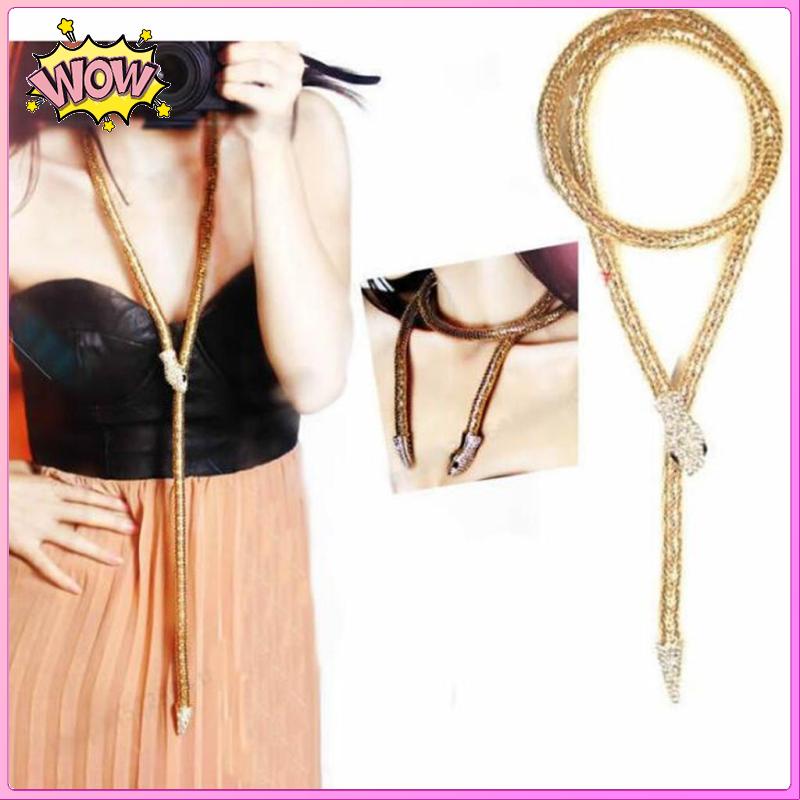 Vòng Cổ Choker Hình Rắn Đính Đá Thời Trang Cá Tính Cho Nữ