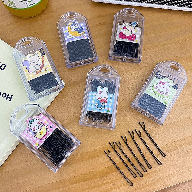 Kẹp Tóc Màu Đen Bằng Thép Thời Trang Cho Nữ