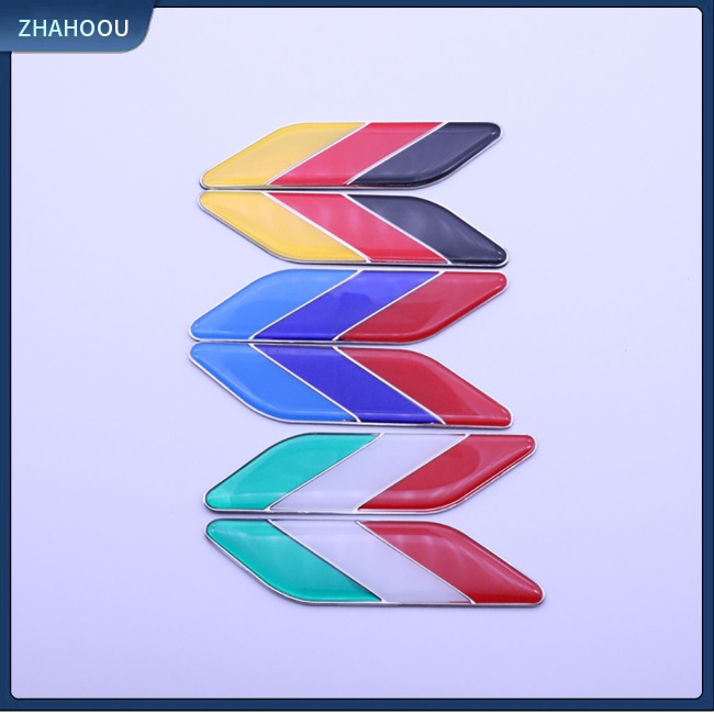 FENDER ☃Phụ Kiện Trang Trí Nhà Cửa Kiểu Dáng Dễ Thương Xinh Xắn☃ Miếng Dán Trang Trí Thân Xe Hơi Hình Lá Cờ Độc Đáo