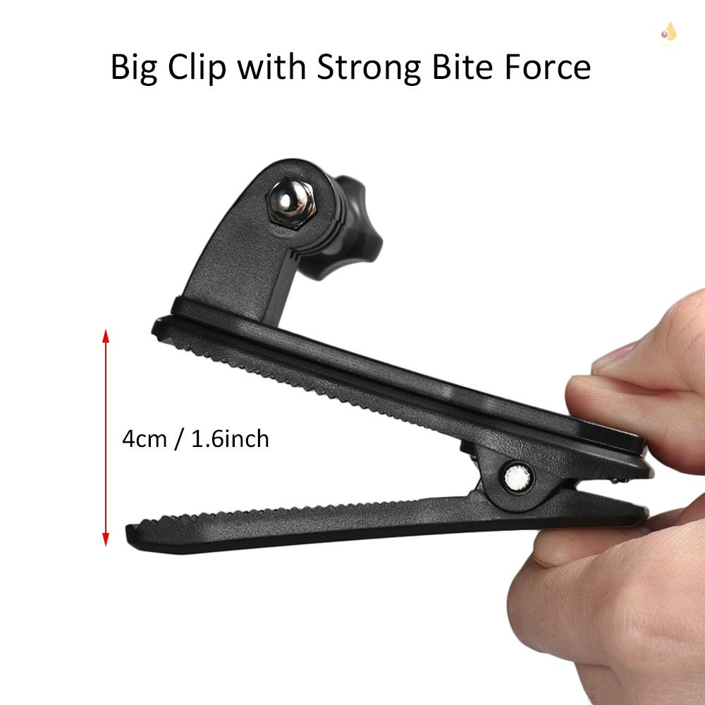 Kẹp Gắn Ba Lô Xoay 360 Độ Cho Máy Ảnh Hành Động Xiaomi Yi Lite 4K + Action 7 / 6 / 5 / 4 / 3 +