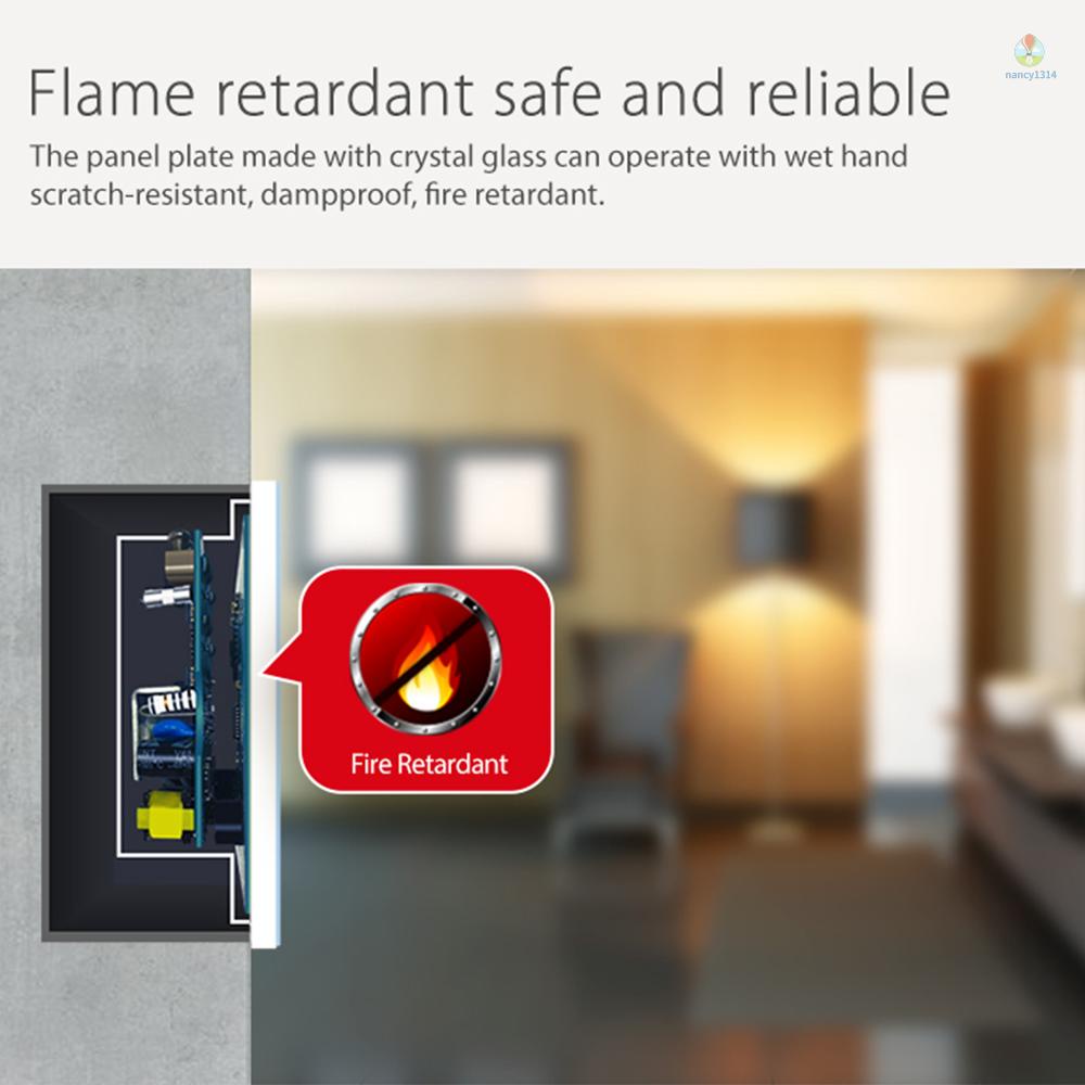 Công TắC ĐèN Wifi EU 2 Gang 2.4GHz Hỗ Trợ APP ĐiềU KhiểN Từ Xa Cho Alexa Google Home &amp; Iftt