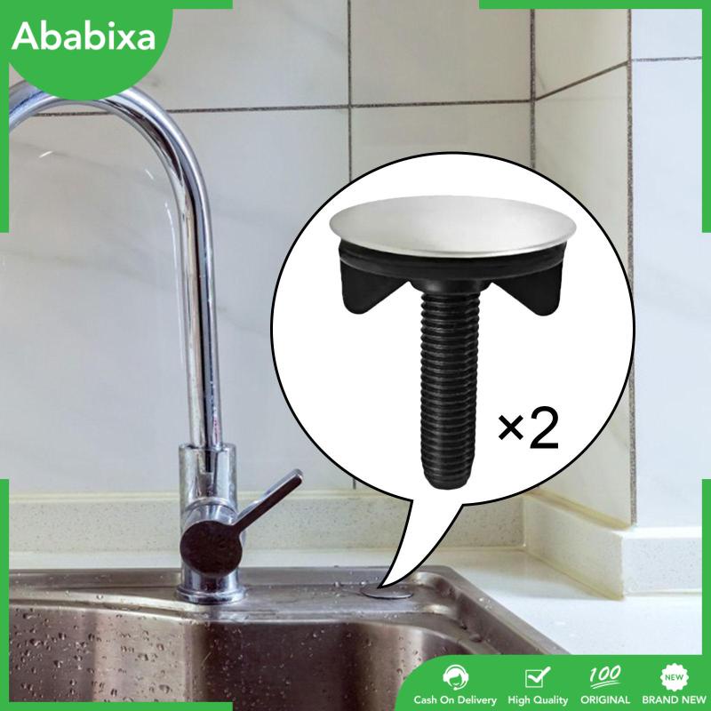 [Ababixa] Nắp Lỗ Thoát Nước 2 Miếng. Vỏ Bọc Lỗ Thoát Nước Bồn Rửa Chén Miếng Chặn Đĩa Bằng Nhựa Tiện Dụng Và Bền Dụng Cụ Nhà Bếp Dụng Cụ Nhà Bếp