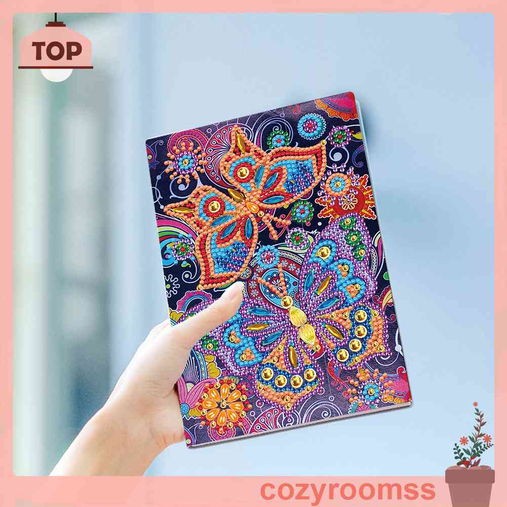 Sổ Tay Khổ A5 50 Trang Đính Đá Kim Cương Đặc Biệt DIY