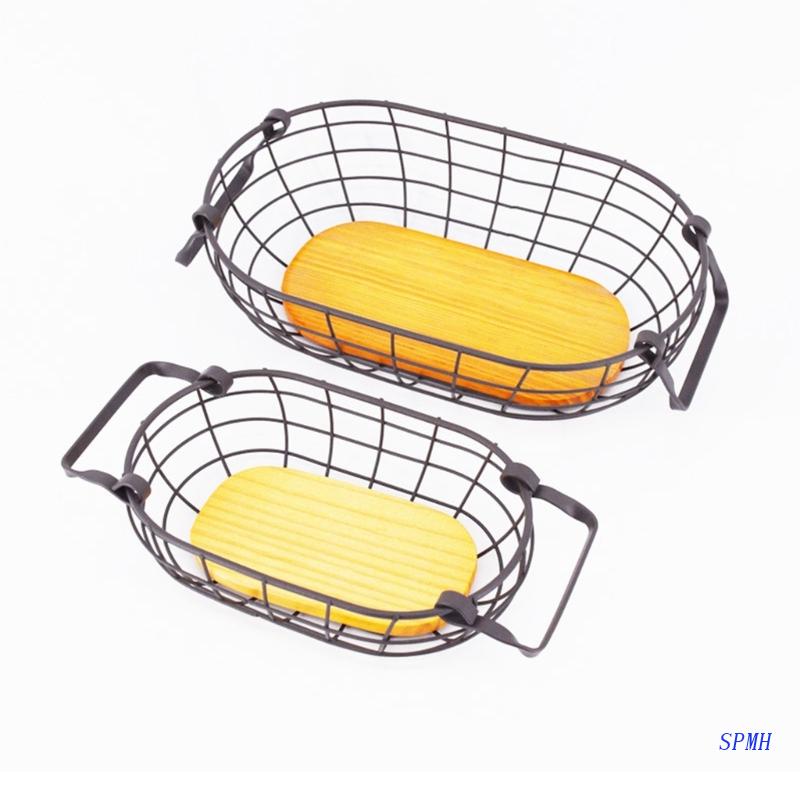 Giỏ Sắt Đựng Gia Vị Để Bàn Tiện Dụng Cho Nhà Bếp