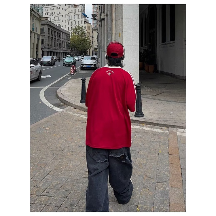 Áo Thun Thể Thao Tay Ngắn Dáng Rộng Năng Động Thời Trang Dành Cho Nam