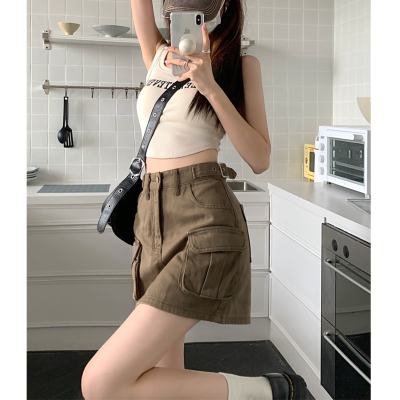 Chân Váy Chữ a Lưng Cao Thời Trang Mùa Hè Cho Nữ