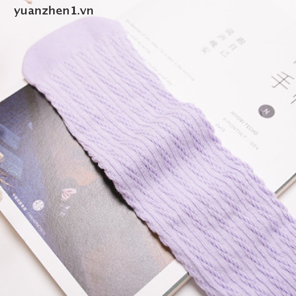 Vớ Cao Cổ Đính Nơ Lưới Mỏng Không Gót Dễ Thương Cho Bé