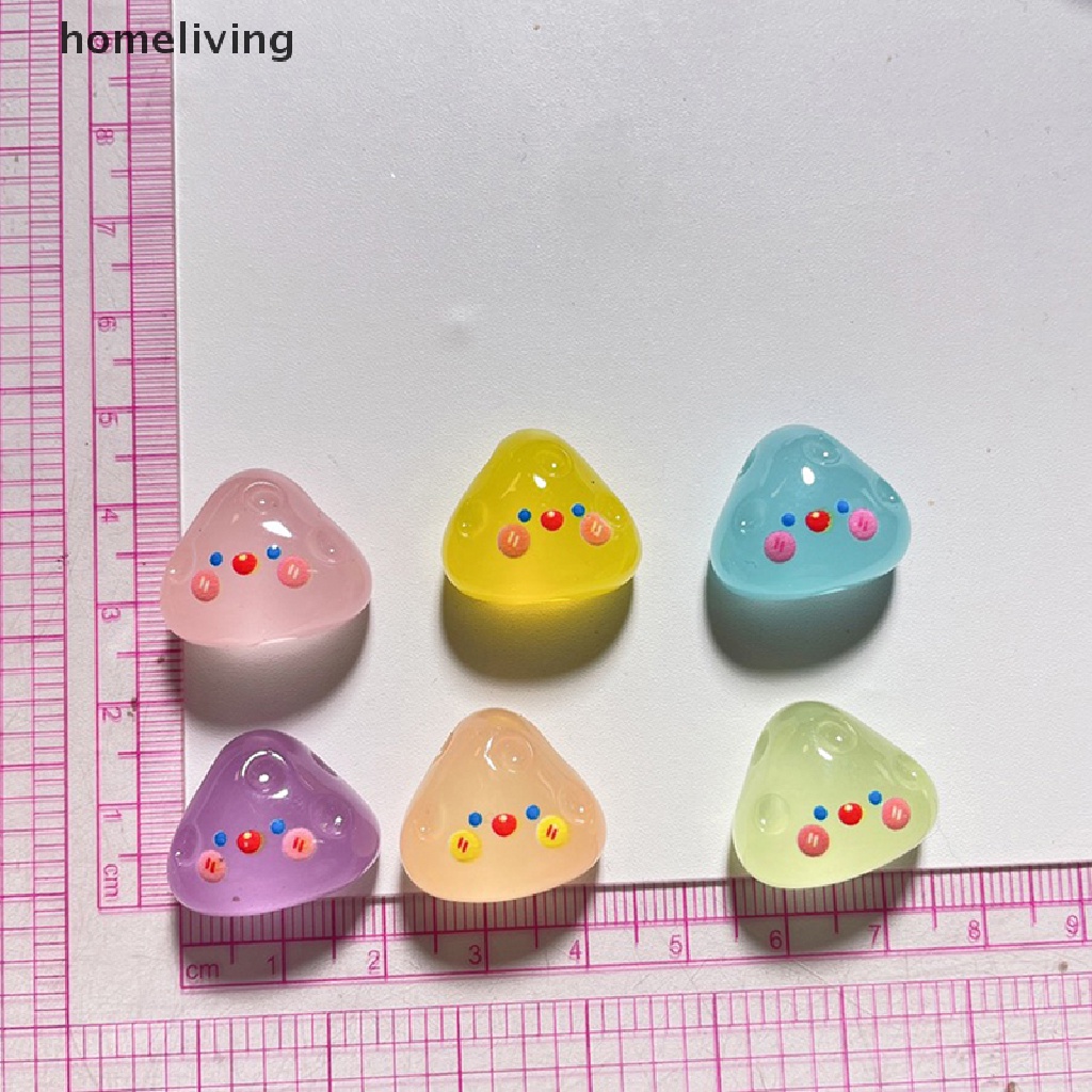 Bộ 5 Đồ trang trí Phô Mai Hoạt Hình Bằng Nhựa Resin Phát Sáng Trang Trí Tiểu Cảnh DIY