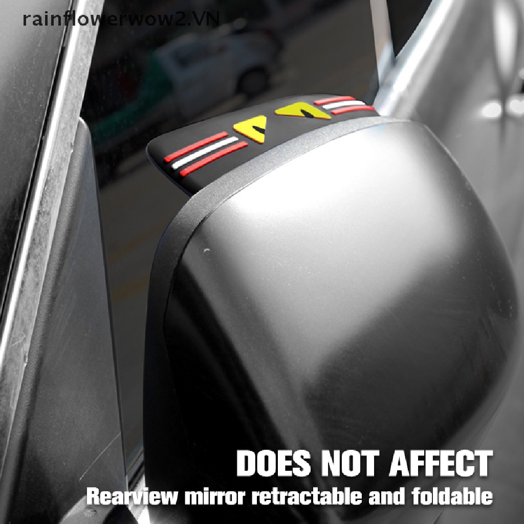 1 Cặp Vỏ Bọc Gương Chiếu Hậu Xe Hơi Chống Nước Mưa Họa Tiết Hoạt Hình Sáng Tạo