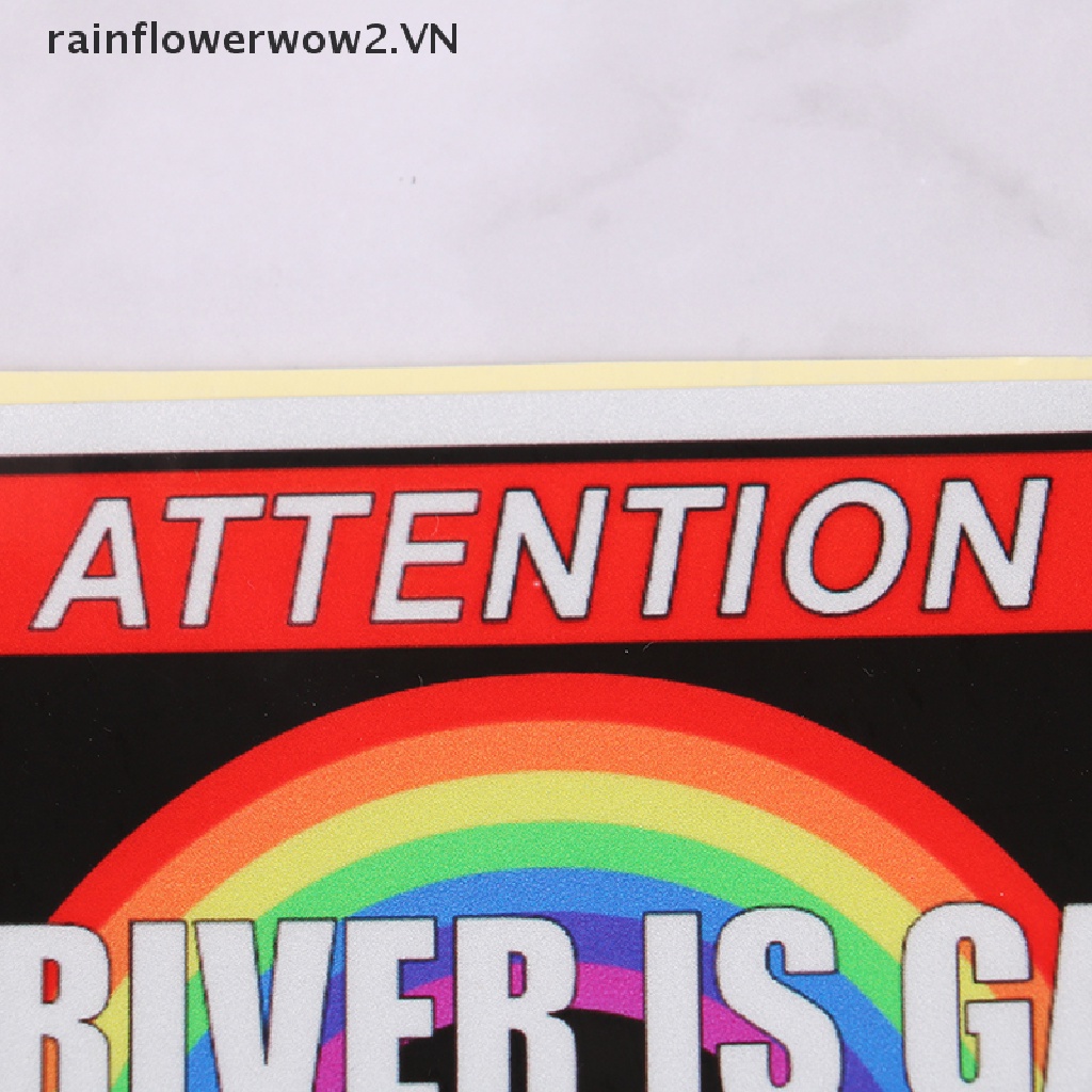 1 Nhãn Dán Trang Trí Xe Hơi Chữ I LOVE Gay Phản Quang Độc Đáo