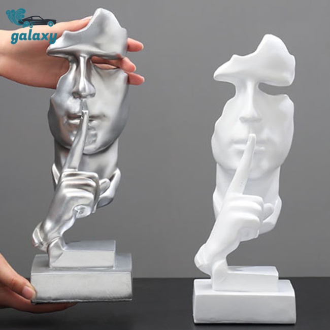 Galaxy Tượng Điêu Khắc Trừu Tượng Bằng Nhựa Resin Màu Vàng Sáng Tạo Trang Trí Nội Thất