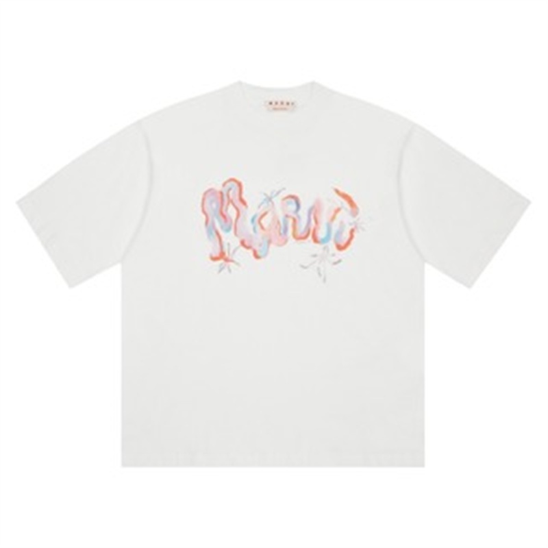 Áo Thun Tay Ngắn In Chữm-A-R &amp; - new artist Cobranded Thời Trang Mùa Hè Cho Nam Và Nữ