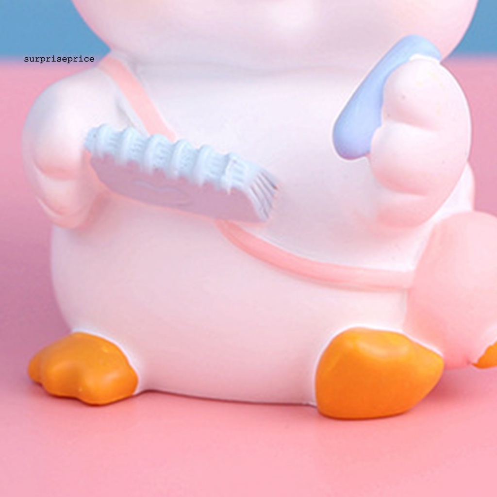 Tượng Vịt Điêu Khắc Màu Sáng Trang Trí Phòng Ngủ / SPA