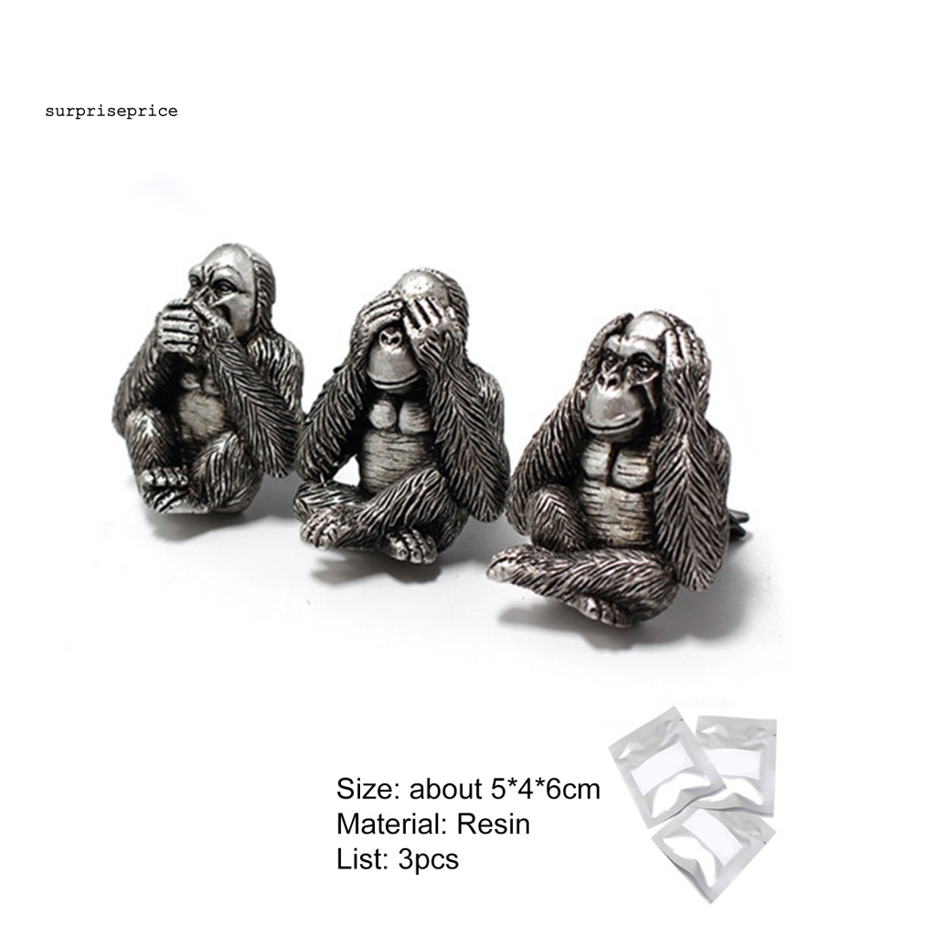 Set 3 Bức Tượng Trang Trí Phòng Khách Có Thể Tái Sử Dụng