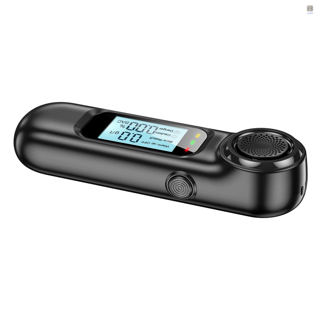 Máy Kiểm Tra Nồng Độ Cồn AM01 Tự Động Không Tiếp Xúc Có Màn Hình LCD Sạc Lại Qua Cổng USB