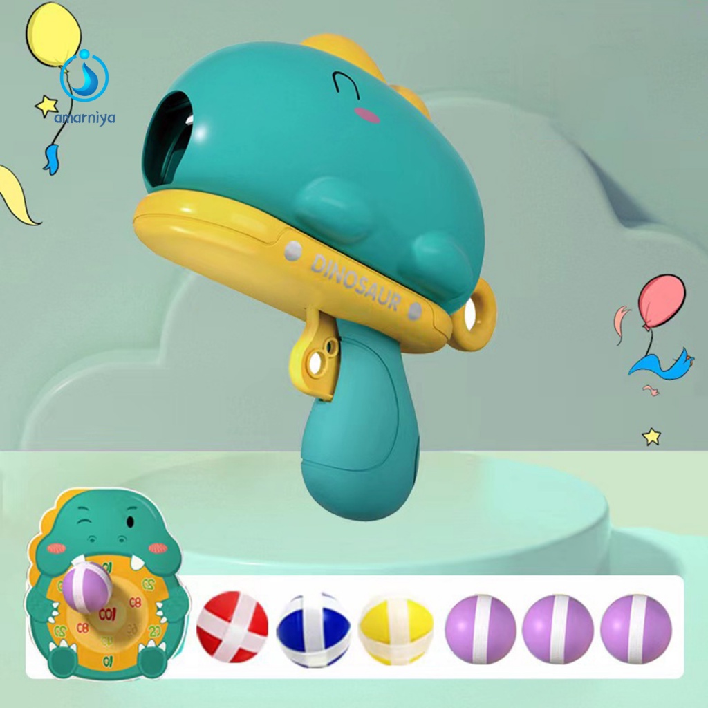 Amar Đồ Chơi Bắn Bóng Dính Bằng Vải Họa Tiết Khủng Long Đáng Yêu Dùng Ngoài Trời