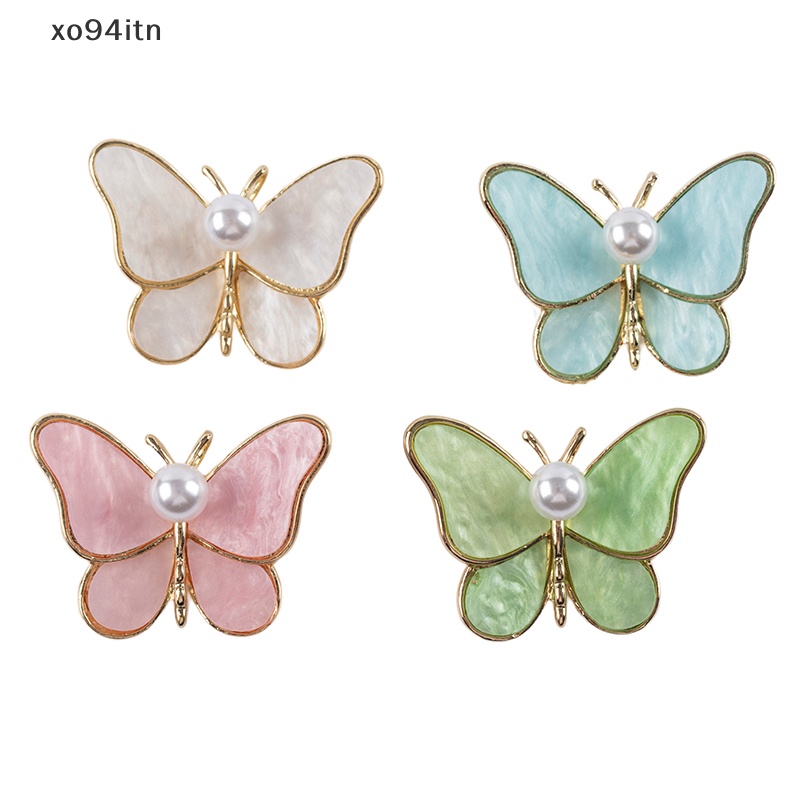 1 Ghim Cài Áo Hình Bướm Đính Ngọc Trai Nhân Tạo Thời Trang