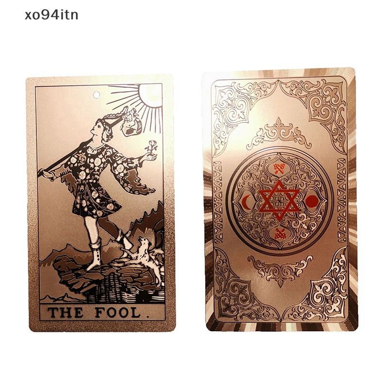 Bộ Bài Tarot Bằng Giấy Mạ Vàng Chống Thấm Nước Và Mài Mòn