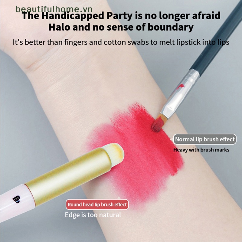 Cọ Trang Điểm Môi / Che Khuyết Điểm / Cọ Môi Đầu Tròn Mini Chất Liệu Lì Không Nhòe