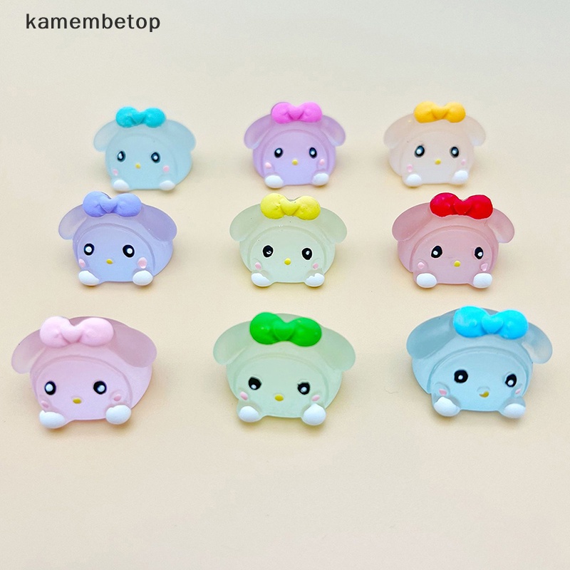 Bộ 2 Tượng Nhựa Phát Quang Hình Hoạt Hình Đáng Yêu Dùng Trang Trí