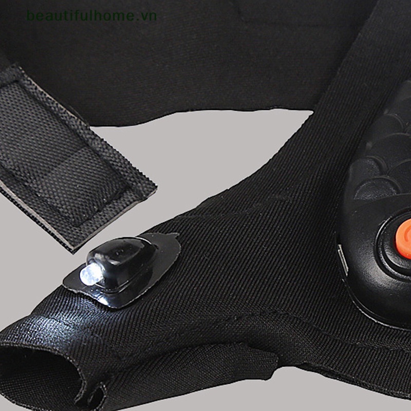 Găng Tay Không Ngón Tích Hợp Đèn Pin LED Có Thể Sạc Lại Tiện Dụng