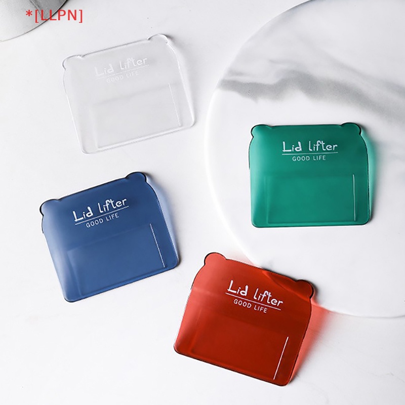 [loyaltysun] Dụng Cụ Nhấc Nắp Bồn Cầu Trong Suốt Tránh Chạm Tay Cầm Chào Mừng