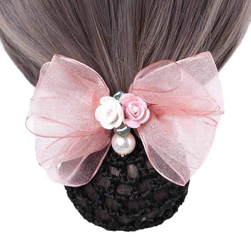 Kẹp Tóc Hình Nơ Hoa Phong Cách Hàn Quốc Thời Trang Cho Nữ