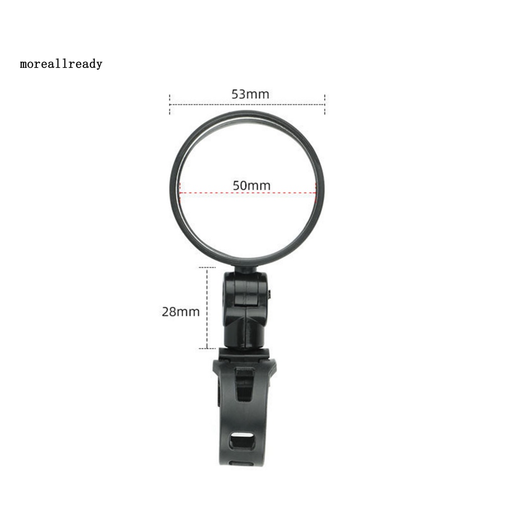 Gương Chiếu Hậu Acrylic 95 / 75 / 50mm Gắn Tay Lái Xe Đạp Dễ Lắp Đặt